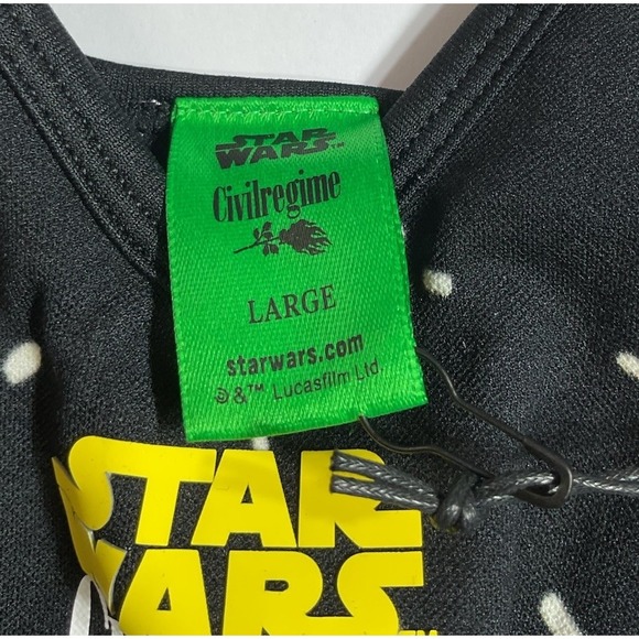 Civil Regime Star Wars Sports Bra Graphic Print Sleeveless Black Large - Picture 4 of 7